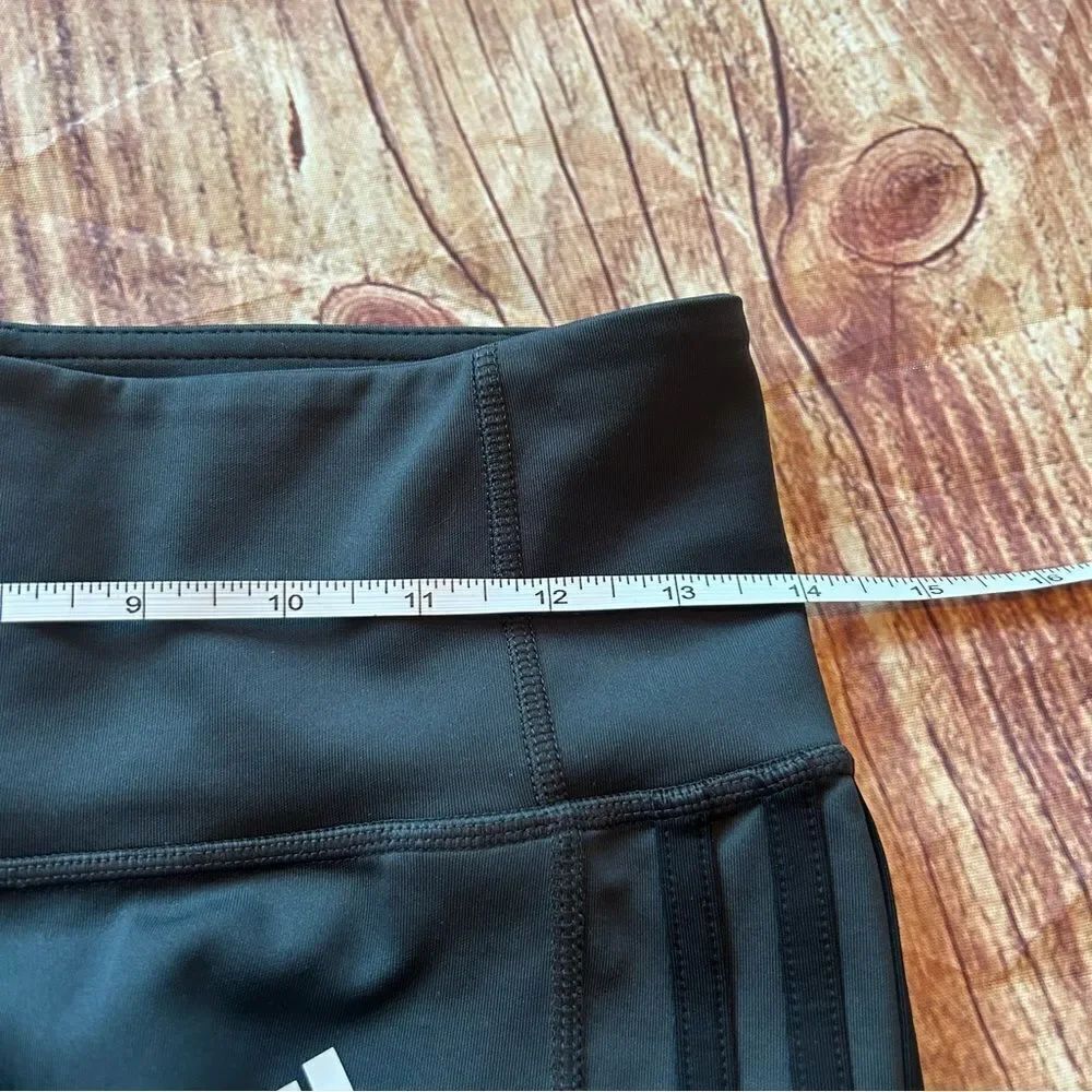 Women’s Adidas Leggings Dark Green Grey Size M - Picture 3 of 5